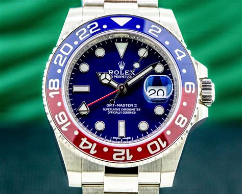 rolex gmt master ii white gold blue dial|rolex gmt master 2 differenze.